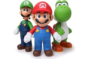 3pcs/set Super Mario Bros Luigi Mario Yoshi PVC Action Figures toy 13cm