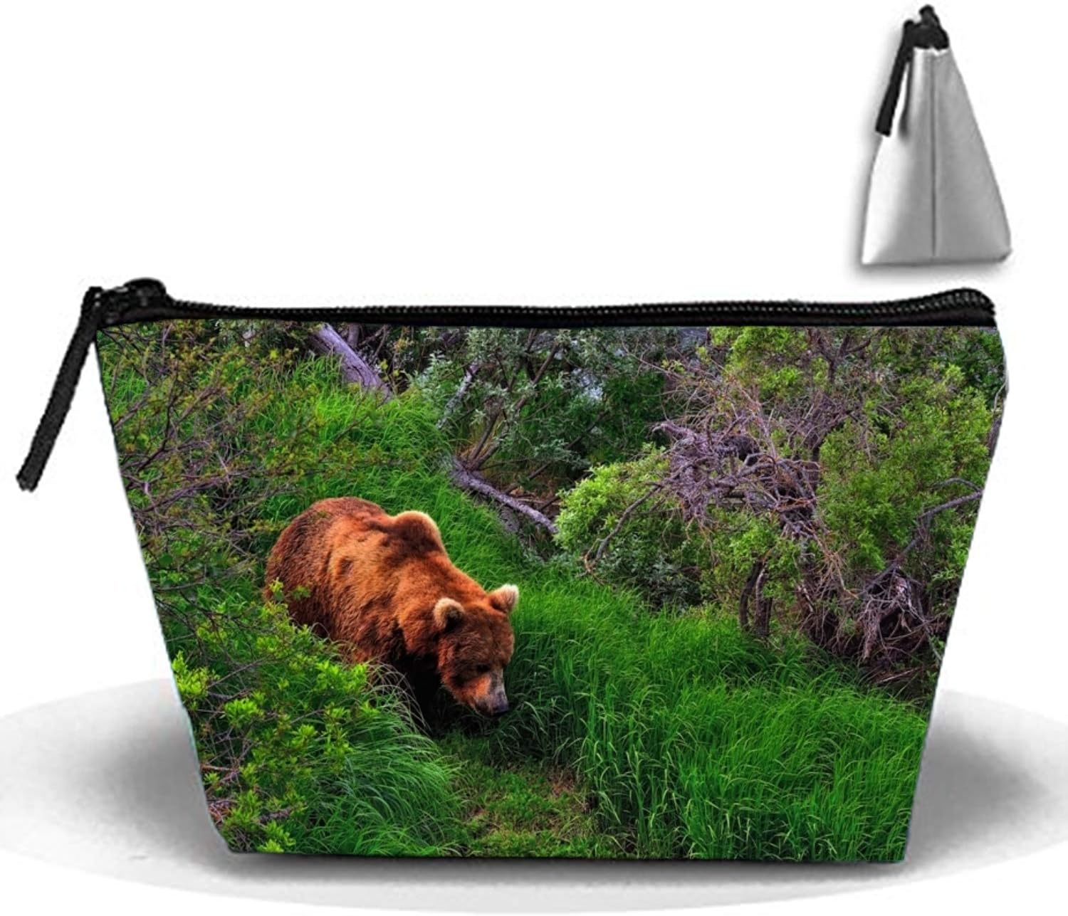 Brown Bear Durable Waterproof Trapezoidal Travel Make Up Bag