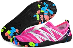 RJVW Water Shoes for Men Women, Swim Shoes Beach Pool Shoes Non-Slip Quick Dry Aqua Socks, Adult Barefoot Sports Shoes for Beach Surf Walk Water Yoga Outdoor Sports