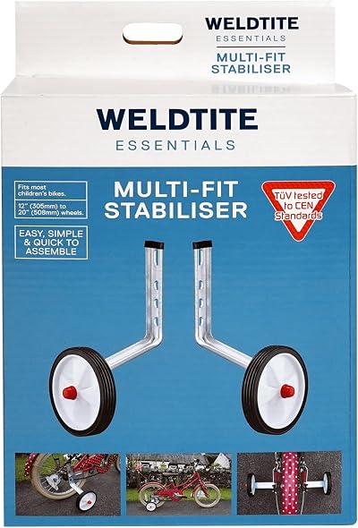 Weldtite Adie Multi-Fit Stabiliser Kids Bikes 12-20 inch Wheels Pair