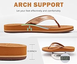 ONCAI Women's Flip Flops Comfortable Summer Beach