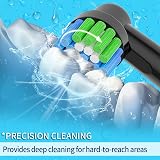 Betterchoi Oral B Compatible Toothbrush Heads, 16pcs, Black & White view 2