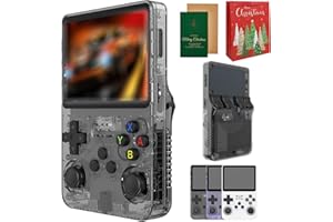 NARLANA Retro Master Game Console, 2025 Upgrade R36s Retro Handheld Game Console, Portable Mini Retro Game Console, Built in 20000+ Games, 3.5-Inch IPS Screen, Support HDMI and TV Output (Black 128G)