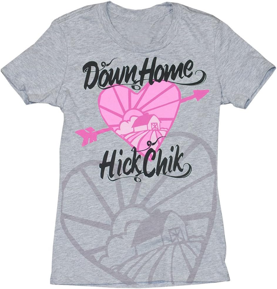 Hick Chick Women's Down Home T-Shirt (Gray - L)