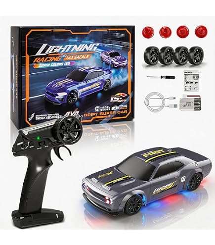 FLYCOLOR Turbo Racing C61 1:76 Scale Drift RC Car with Gyro Mini