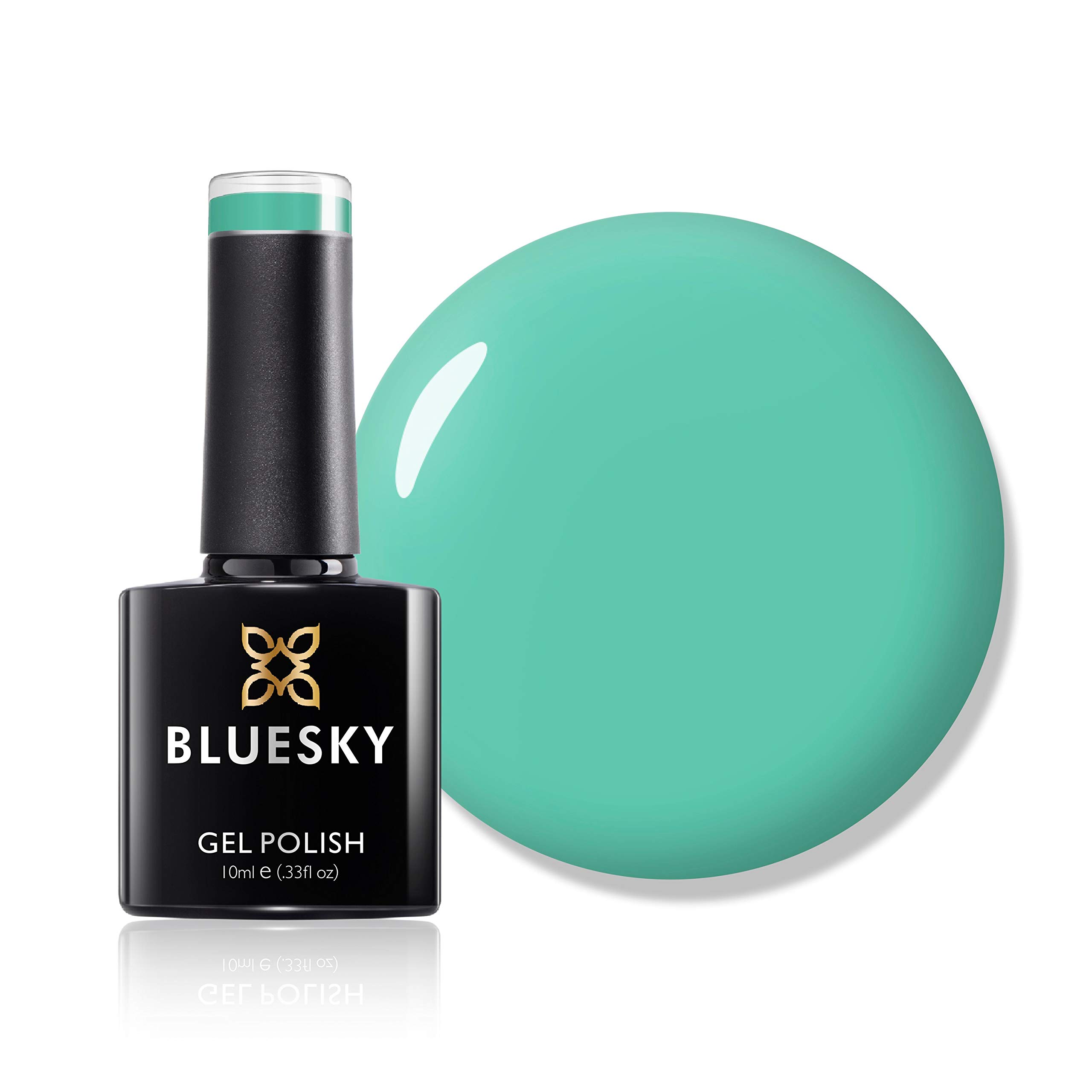 Bluesky Gel Nail Polish, Spring 2021 Collection, Add In Ss2105, 10 ml, Turquoise, Green, Bright (Requires Curing Under LED or UV Lamp)