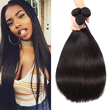Amazon Com Karbalu Hair 10a Brazilian Straight Hair 3 Bundles