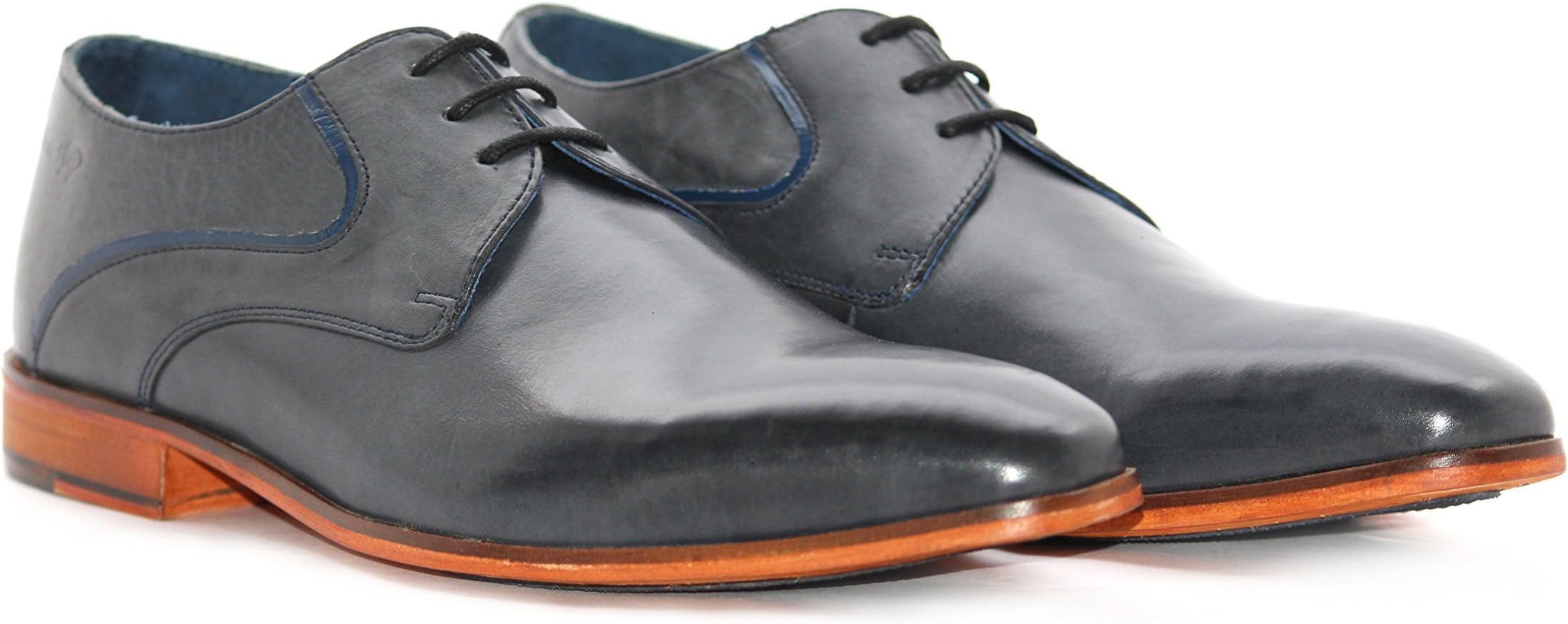 Ninety9steps Men's Fashion Leather Smart Derby Lace Up Shoes Formal Office Wear