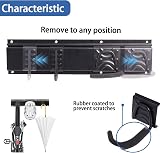 Poweka 32 Inch Bike Storage Rack 4 Bike Wall Mount with 3 Helmet Hooks view 4