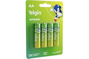 Pilha Alcalina Pequena-AA - Blister com 04 Unidades