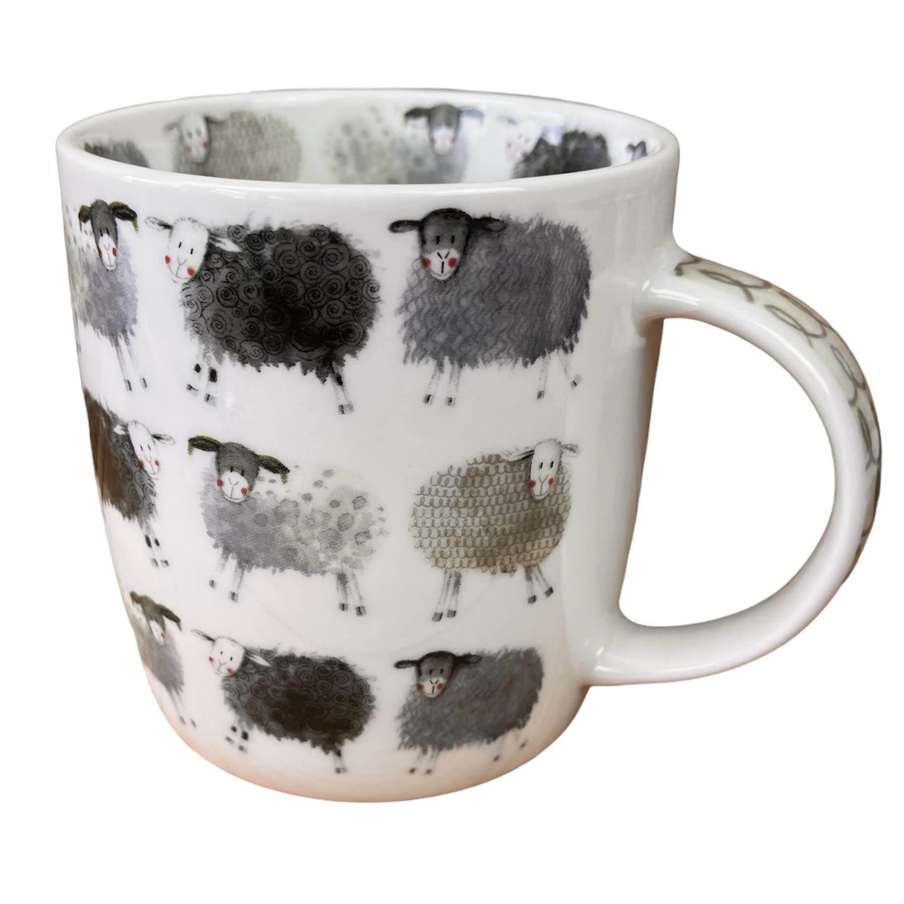 Alex Clark Sheep Mug - Ewe - Farm Animals - Original Artwork - Cup for Animal Lovers - Gift Ideas - Perfect for Coffee & Tea - Vegan Friendly - Designed in The UK...
