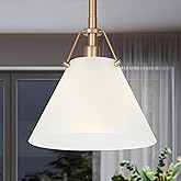KSANA Gold Pendant Light, Modern Pendant Lights Kitchen Island with Frosted Glass Pendant Hanging Lights for Dining Room, Kit
