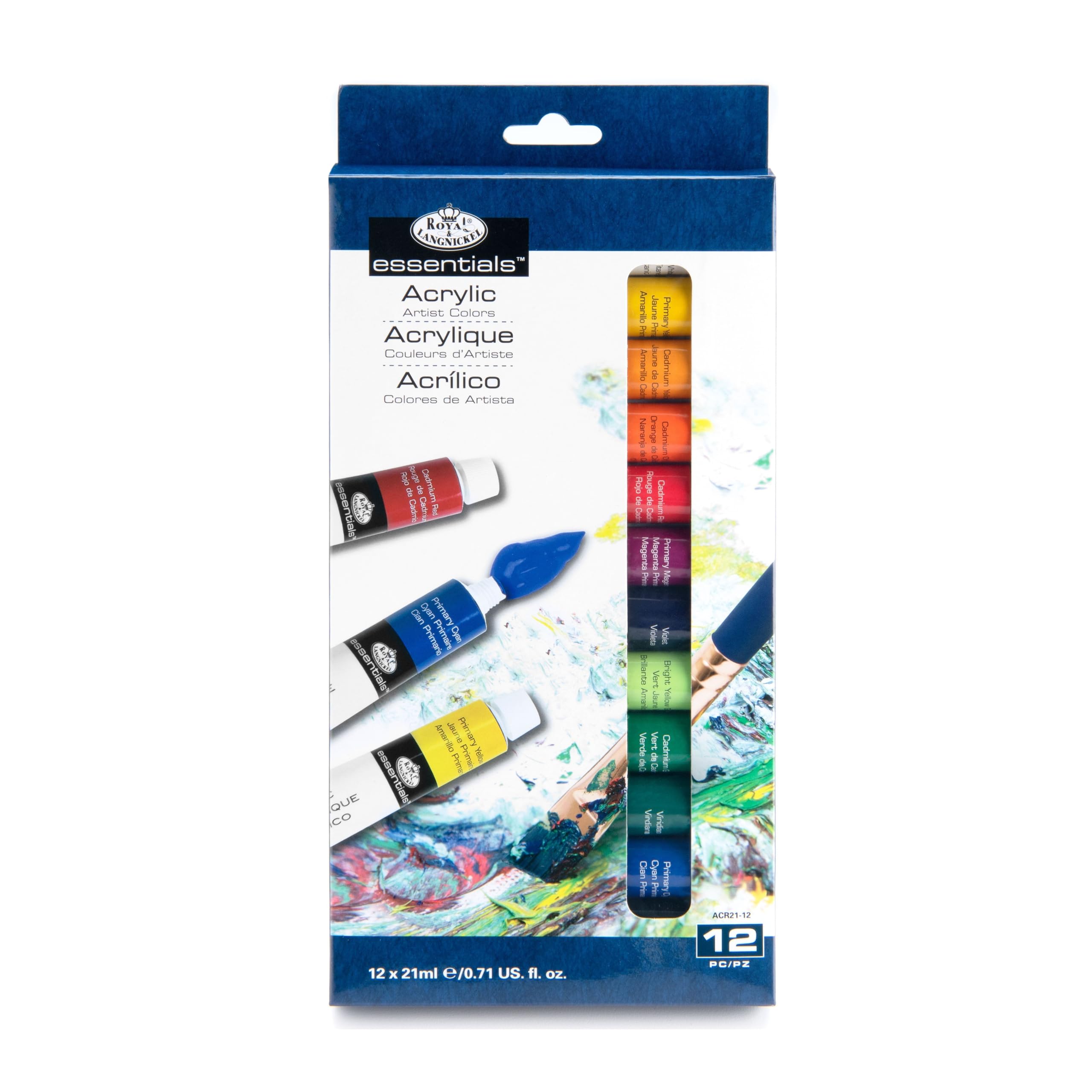 Royal & Langnickel 21ml Acrylic Painting Colour (Pack of 12)
