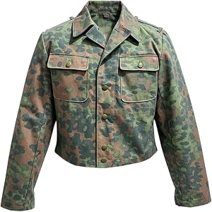WW2 German Elite Spring Plane Tree 5/6 Camo M45 Field Jacket (pre-aged)