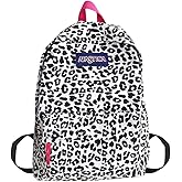 Van Caro Leopard Print Backpack Large College Backpack Casual Bookbag Laptop Backpack Computer Bag Travel Daypack for Women Men,Zebra-Stripe(No Pendant)