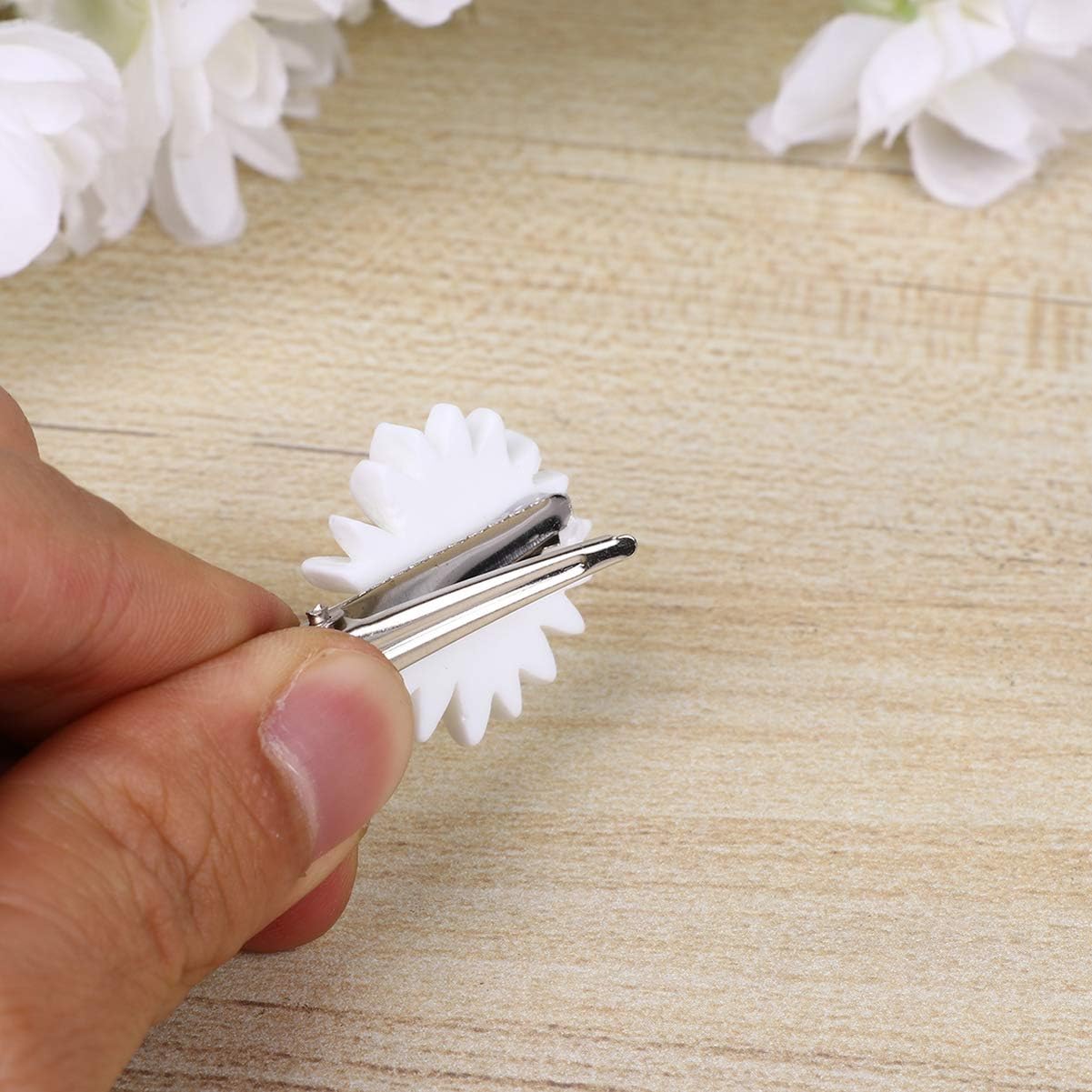 Beaupretty 16Pcs Daisy Hair Pins Sweet Cute Hair Clip Flower Hair Barrettes Bobby Pins for Hair Styling Jewelry Hair Decorations Girls Headdress - Image 4