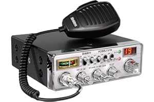 Uniden PC68LTXFM Professional 40-Channel CB Radio with Dual-Mode AM/FM, Integrated SWR Meter, PA/CB Function, Hi Cut, RF/Mic Gain Control, and Instant Channel 9