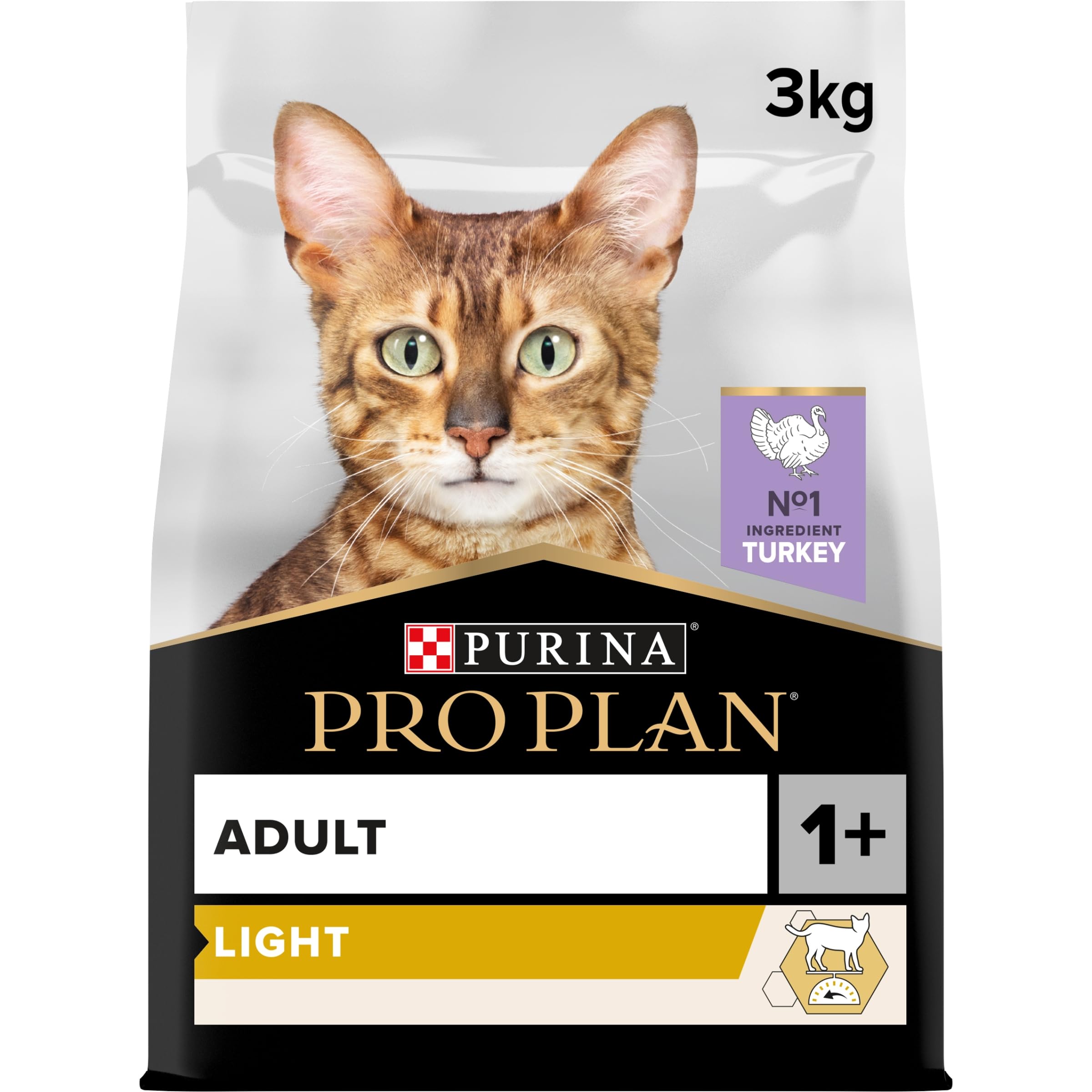 PRO PLAN Light Turkey Dry Cat Food 3kg