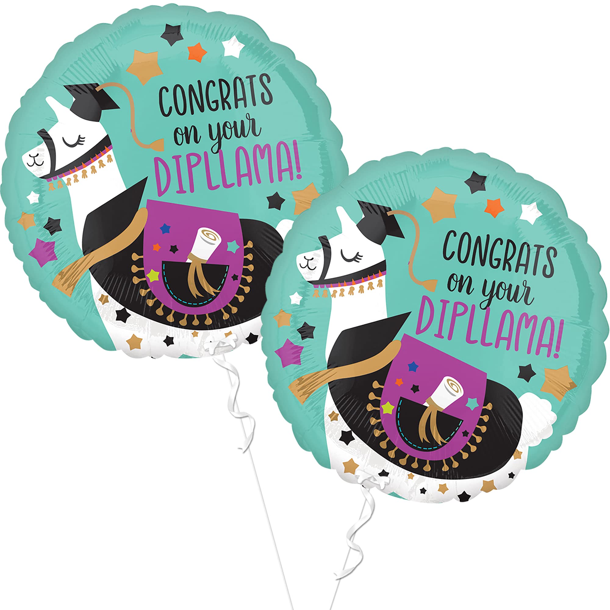 Buy Large 18 Inch Congrats Grad Dipllama Balloons Graduation Diploma