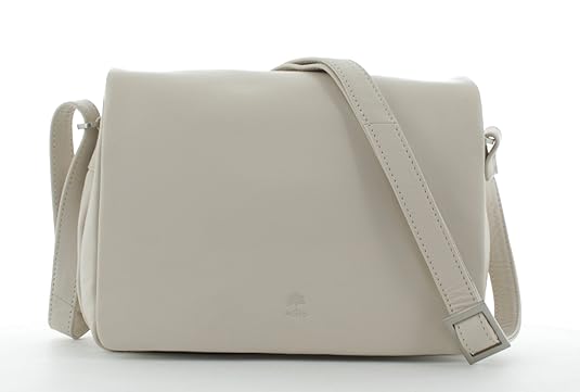 Prato Überschlagtasche A5 L Rindleder Beige