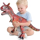 YONGJULE Big Carnotaurus 28 inch, Dinosaur Toys for Kids 3-5, Large Inflatable Dinosaur Toys for Kids Toddler Party Favors, Birthday Gifts for Boys Girls