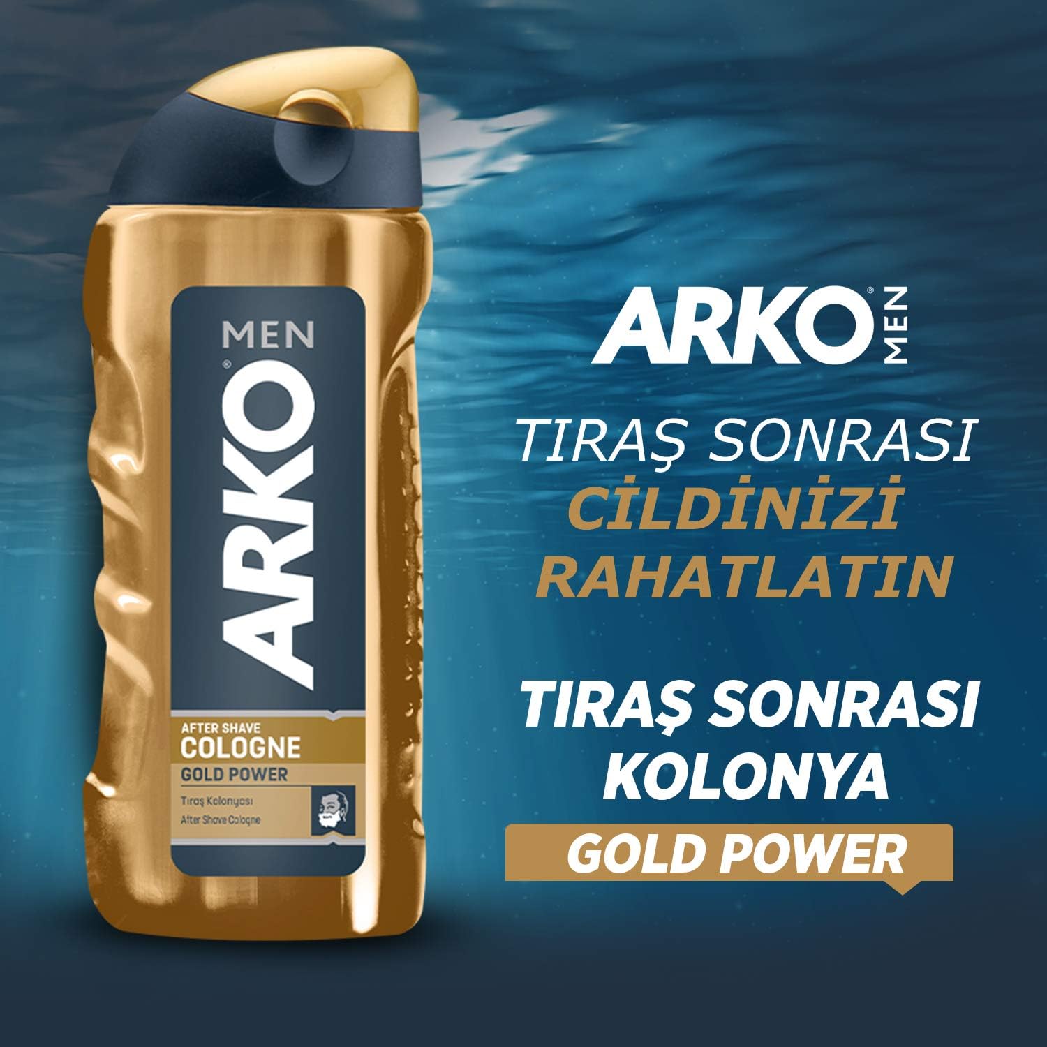 ARKO MEN Aftershave Cologne, 250 ml, Gold Power, 250 ml (Pack of 1) - Image 3