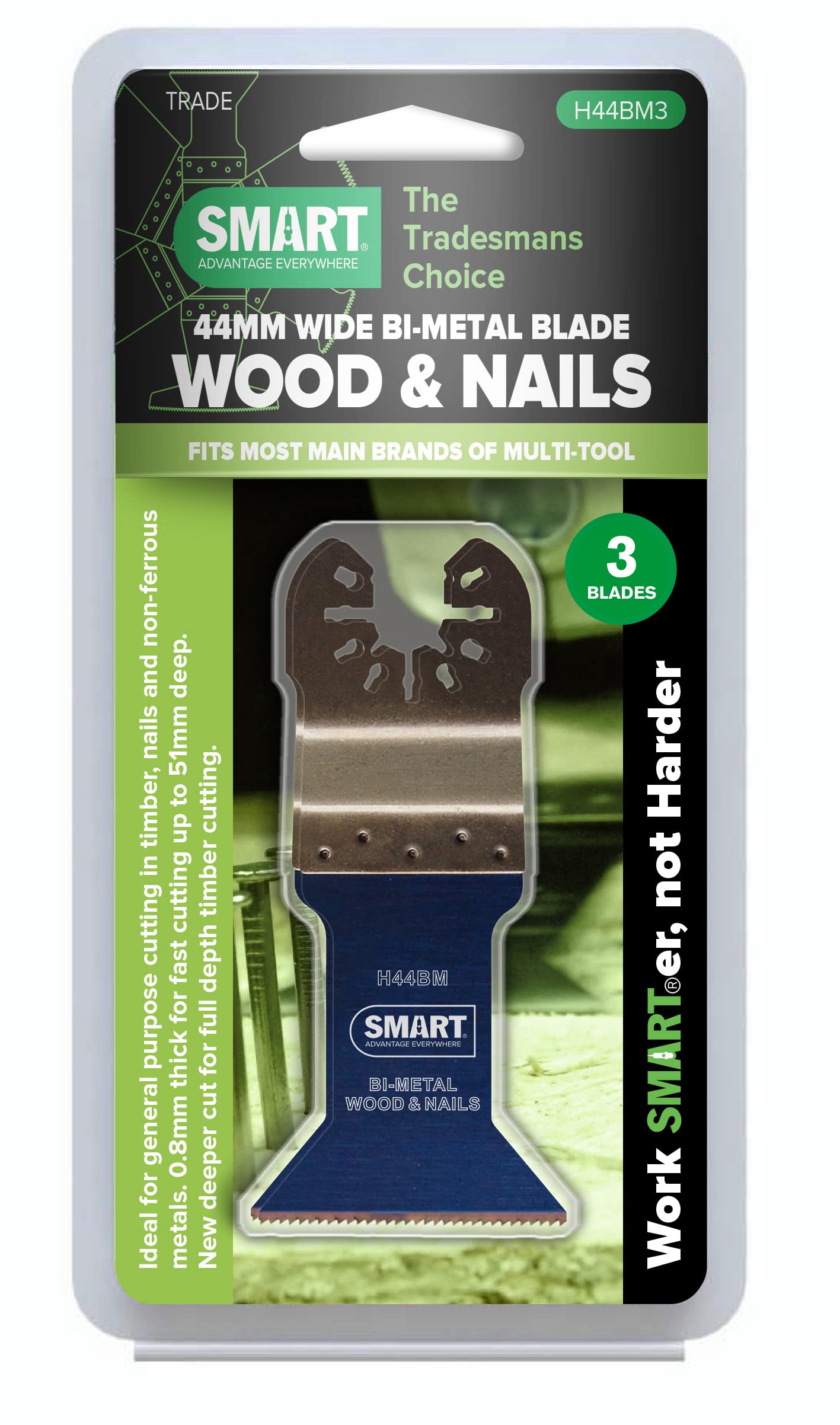 Smart H44Bm3 Bimetal Temperature Wood Cutting Sheets and Pins, Set of 3 Pieces