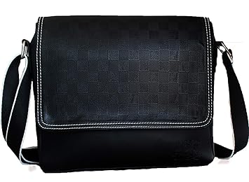 JAIS BOY Bag - Cross Body Shoulder Side Bag Sling Bag Messenger Business Bag to Carry Upto 10 Tablet/iPad for Mens/Womens/Girls (Black)