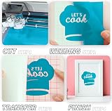 IModeur Glossy Light Blue Permanent Vinyl Roll 30.5x152.5cm Adhesive view 3