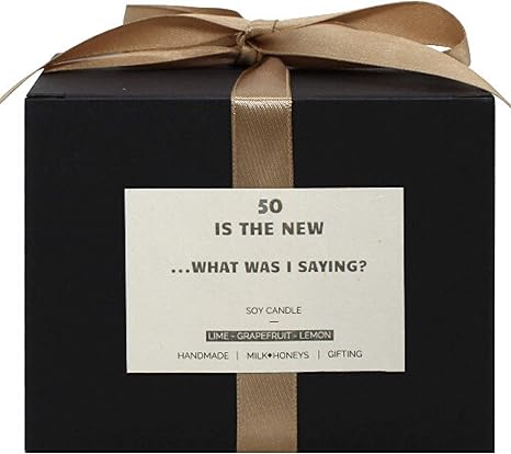 Amazon Com 50th Birthday Gift What Was I Saying Candle Lime Grapefruit Lemon Citrus Soy Scented Candle Wrapped Birthday Gift For Women Home Kitchen Amazon Com 50th Birthday Gift What Was I Saying Candle Lime Grapefruit Lemon Citrus Soy Scented Candle Wrapped Birthday Gift For Women Home Kitchen