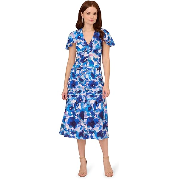 knox rose blue dress Azure Blue Dress main image 1
