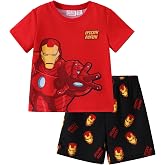 Disney Spiderman Boys Short Sets Kids Summer Athletic T-Shirt &amp; Shorts 2-9T | Disney Licensed Clothes, Marvel Black Panther Venom Iron Man Mickey Outfit, Soft &amp; Breathable Apparel, Fade-Resistant Wear