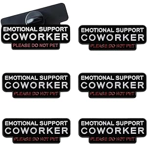 Emotional Support Coworker Pin, Please Do Not Pet,Funny Office Badge Enamel Lapel Pins Personalized Funny Gift for Backpack,C