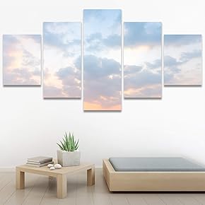 SIGNWIN 5 Panel Canvas Wall Art Modern Art...