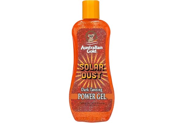 AUSTRALIAN GOLD SOLAR DUST OUTDOOR DARK TANNING POWER GEL 8OZ