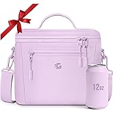 GLORIEROO Insulated Lunch Box Bag Women - Waterproof Leakproof Lightweight Reusable Cooler for Work Picnic