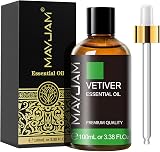 MAYJAM Vetiver Essential Oils 100ML Vetiver Oil for Diffuser Humidifier