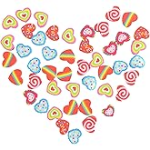 300Pcs Heart Mini Erasers for Kids Bulk, Small Cute Pencil Erasers for Valentines Day Gifts Classroom School Rewards Party Favors