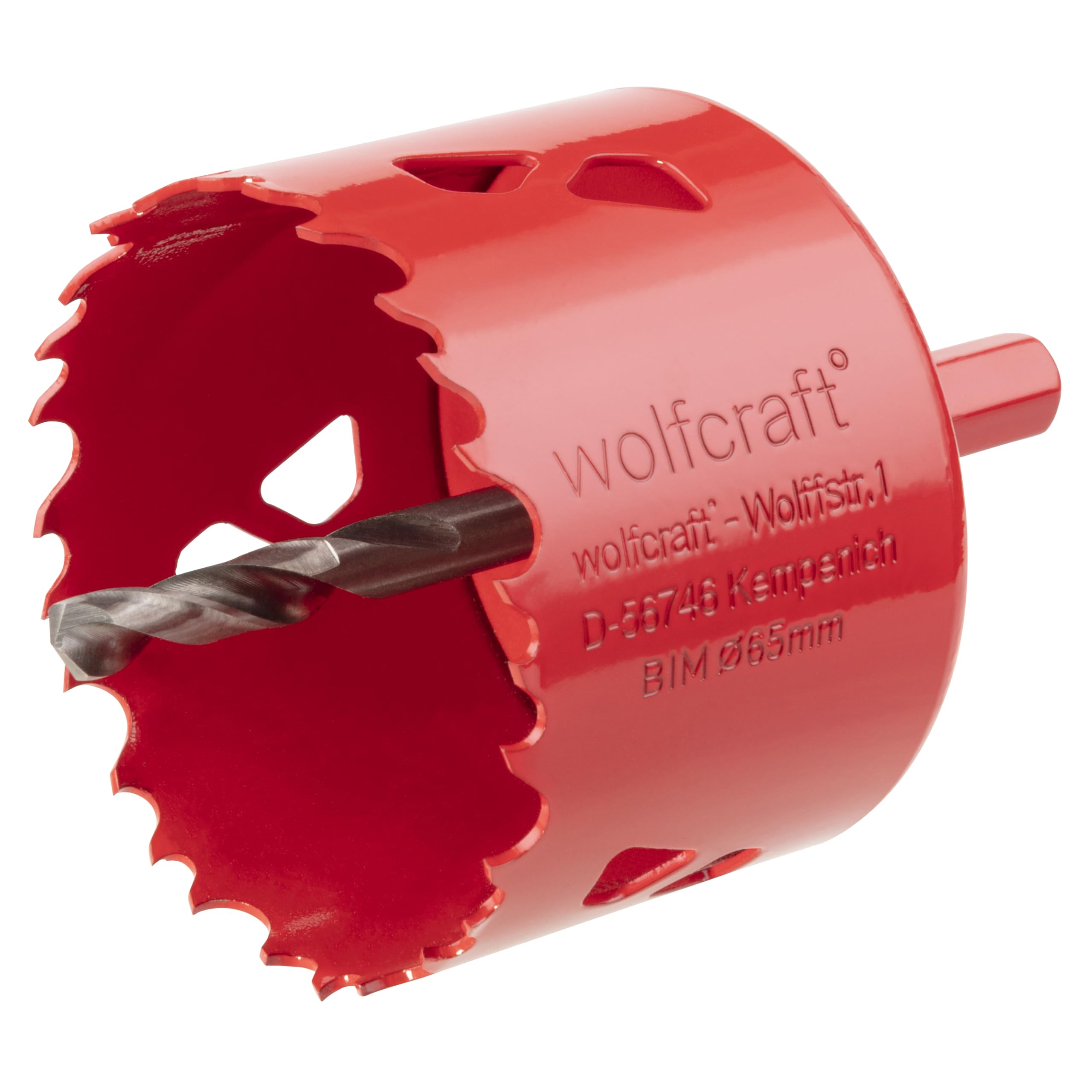 wolfcraft Bi-Metal Hole Saw, Ø 65 mm I 5473000 I For drywall materials, wood, plastics and metals, cutting depth 40 mm