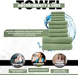 GC Gaveno Cavailia Towels Bale Set 10pc 100% Egyptian Cotton Sage Green view 5