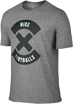 Amazon Co Jp Nike ナイキ フットボールx ロゴ サッカー半袖tシャツ 063ダークグレーヘザー 8055 063ダークグレーヘザー Xl スポーツ アウトドア