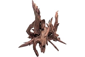 EFFIELER Natural Driftwood for Aquarium Decor – Real Wood Branches Fish Tank, Reptile Habitat, Terrarium, Hermit Crab,Aquatic Pets – Unique Size (14-17 Inch,1-Pack)