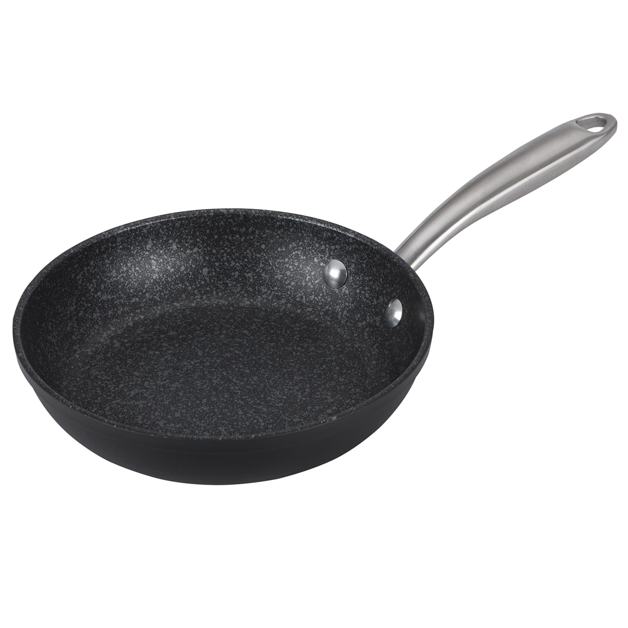 Prestige Scratch Guard Non Stick Frying Pan 21cm - Suitable as Induction Frying Pan, Scratch Resistant, Easy Cleaning Ceramic Exterior with Steel Base, Oven & Dishwasher Safe Cookware, Black โ image 1