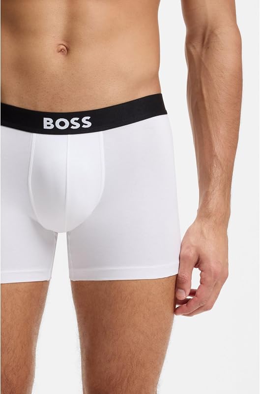 Hommes BoxerBr 3P One Lot de Trois Boxers Longs en Coton Stretch