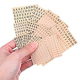 TIESOME 1280 Pcs Mini Alphabet Stickers, 4.5mm