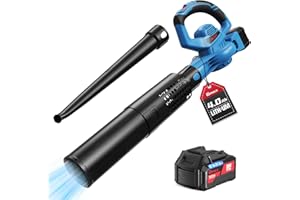 Leaf Blower Cordless,460CFM &190MPH,20V 4.0Ah Upgrade Battery Powered 2-in-1 Leaf Blower(Upgraded),6 Variable Speed,for Blowi