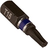 Irwin Tools 1837400 Impact Performance Series Tamper-Resistant TORX T15 Insert Bit