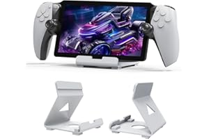 JDDWIN Metal Stand Designed for Playstation Portal,Super Sturdy Gaming Accessories Holder Stand Compatible with Switch,PS Handheld Console and Mobile Phones (White)