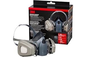 3M Professional Half Mask Organic Vapor, P95 Respirator with Cool Flow Valve, Reusable Respirator, Large