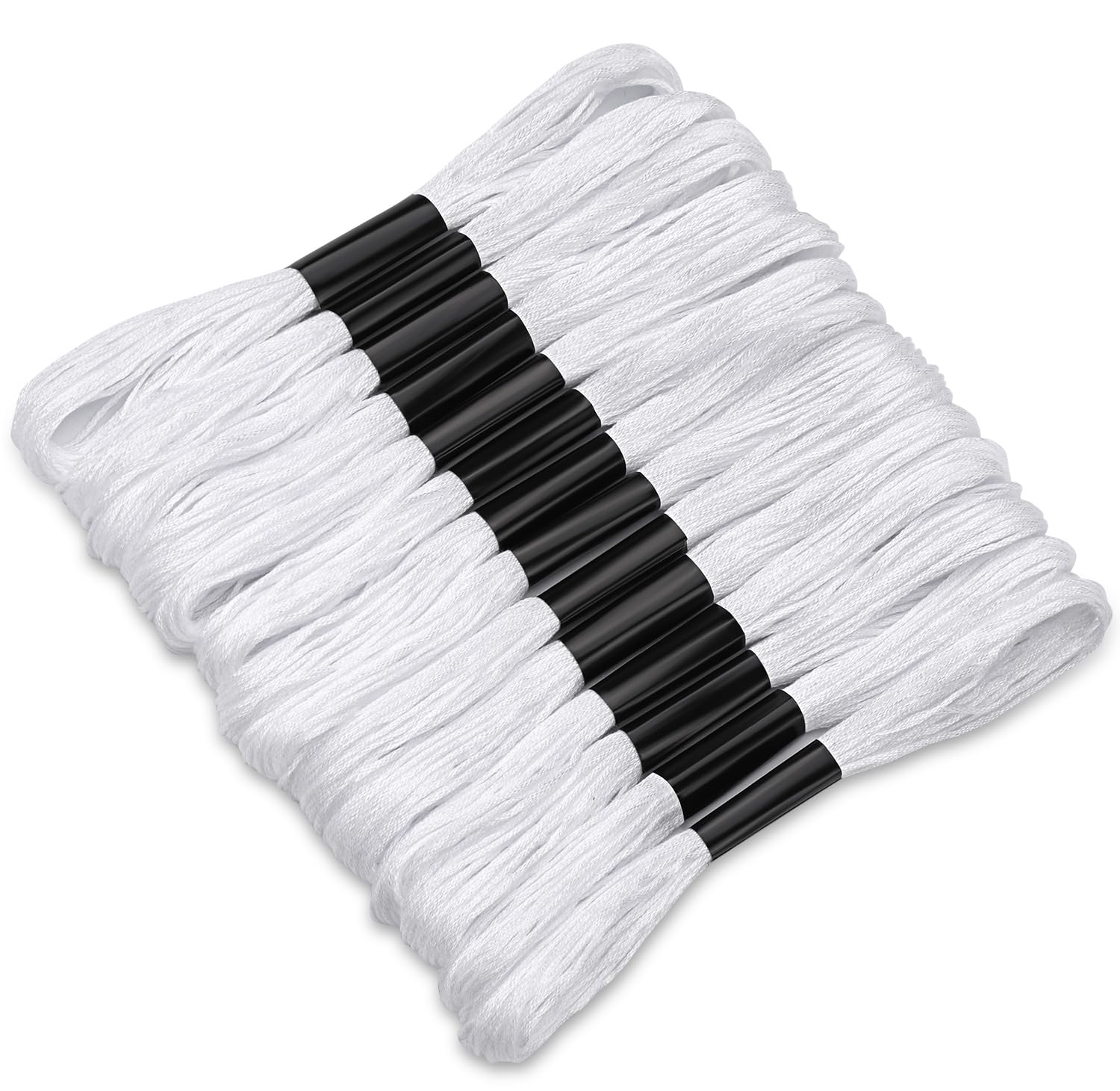 Photo 1 of 14 Skeins White Embroidery Floss, White Embroidery Thread, Friendship Bracelet String, Cross Stitch for DIY Making, Embroidery Crafts